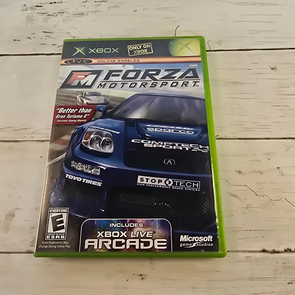 Forza Motorsport Original Xbox Video Game with Xbox Live Arcade NTSC Complete